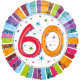 Standard Radiant Birthday 60 foil wrapped balloon